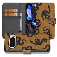 Book Case Google Pixel 10 Pro Slangenontwerp Met Pasjes