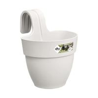 ELHO - Vaso da fiori - Vibia Campana Easy Hanger Small - Silk White - Balcone esterno - L 24,1 x P 20,5 x H 26,5 cm