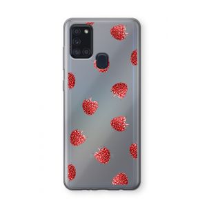 Framboosjes: Samsung Galaxy A21s Transparant Hoesje