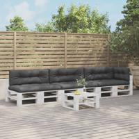 Palletkussens 7 st stof antracietkleurig