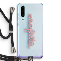 #nofilter: Huawei P30 Transparant Hoesje met koord