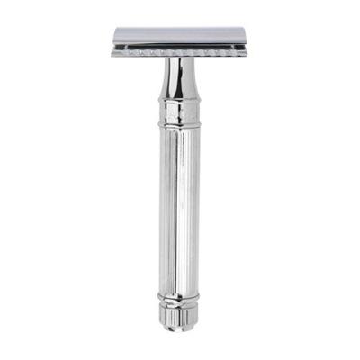 Edwin Jagger Scheermes Razors Double Edge Safety Chrome Plated Lined Handle Ref.DE89LBL 1Stuks | Voor Mannen Edwin Jagger Scheermes Razors Double Edge Safety Chrome Plated Lined Handle Ref.DE89LBL 1Stuks | Voor Mannen