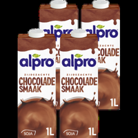 Alpro Sojadrink Chocolade Smaak Houdbaar 4 x 1L bij Jumbo
