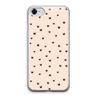 Kleine kattenkopjes: iPhone 8 Transparant Hoesje