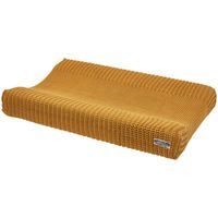 Meyco aankleedkussenhoes gebreid herringbone honey gold Maat