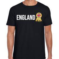 Verkleed T-shirt voor heren - England - zwart - voetbal supporter - themafeest - UK