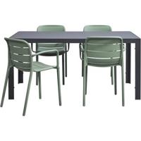Tuinset Savoie Nice - groen - 5-delig - 160 cm - Leen Bakker