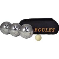 Jeu de boules set - in draagtas - 3 ballen/1 but - petanque