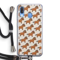 Pony: Samsung Galaxy A40 Transparant Hoesje met koord