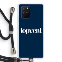 Topvent Navy: Samsung Galaxy Note 10 Lite Transparant Hoesje met koord