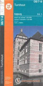 Wandelkaart - Topografische kaart 08/7-8 Topo25 Turnhout | NGI - Nationaal Geografisch Instituut