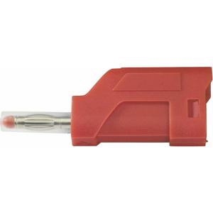 TRU COMPONENTS TC-R8-104 R Lamellenstekker Stekker, recht Stift-Ø: 4 mm Rood 1 stuk(s)