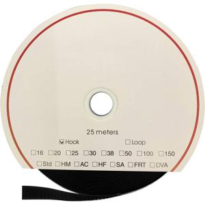 FASTECH® T0101699990125 Klittenband Om op te naaien Haakdeel (l x b) 25000 mm x 16 mm Zwart 25 m