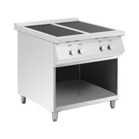 Inductiekookplaat - 17000 W - 4 branders - 260 °C - Opbergruimte - Royal Catering