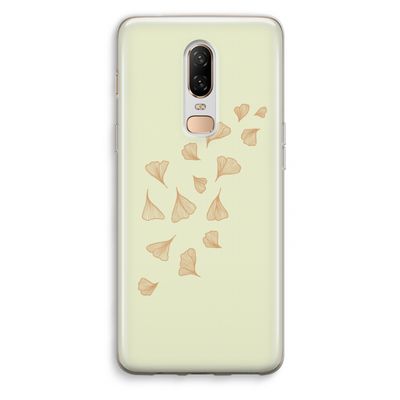 Falling Leaves: OnePlus 6 Transparant Hoesje