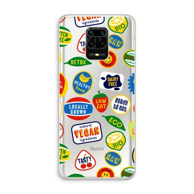 Fruitsticker: Xiaomi Redmi Note 10 Lite Transparant Hoesje
