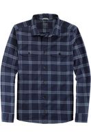 OLYMP Casual Modern Fit Overshirt marine, Ruit - thumbnail