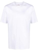 Kiton t-shirt en coton à broderies - Blanc