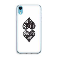 Big butt bigger heart: iPhone XR Transparant Hoesje