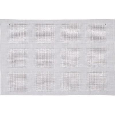 Tafel Placemat geweven/gevlochten - wit - 45 x 30 cm - Onderleggers - Tafel dekken - kunststof
