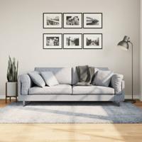 VidaXL Vloerkleed pamplona shaggy hoogpolig modern 140x200 cm blauw