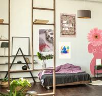 Poster met quote fearless Poster met quote fearless
