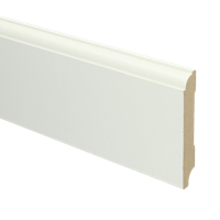 MDF Eigentijdse plint 90x18 voorgelakt RAL9010 - lengte 240cm