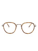 Oliver Peoples lunettes de vue rondes à effet écailles de tortue - Marron Oliver Peoples lunettes de vue rondes à effet écailles de tortue - Marron