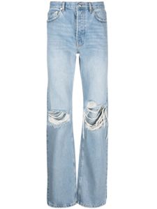 Mainless jean skinny à effet usé - Bleu