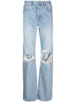 Mainless jean skinny à effet usé - Bleu