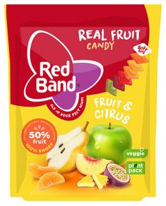 Red Band Red Band - Real Fruit Candy Citrus 190 Gram 10 Stuks