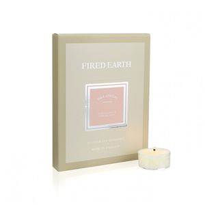 Wax Lyrical Fired Earth Tealights Darjeeling & Damask Rose