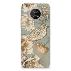 TPU Case voor Nokia G50 Vintage Bird Flowers