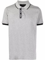 Philipp Plein polo à bande logo - Gris - thumbnail