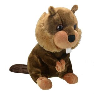 Bruine bevers knuffels 25 cm knuffeldieren