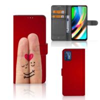 Motorola Moto G9 Plus | Wallet Case | met Pasjes | Liefde - Origineel Romantisch Cadeau