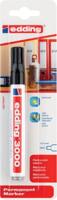Edding permanent marker 3000, zwart, blister van 1 stuk - thumbnail