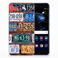 Huawei P10 Plus | Siliconen hoesje | met foto Kentekenplaten