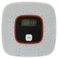Kool monoxide detector gas alarm sensor vergiftiging gas tester menselijke stem waarschuwings detector met LCD-scherm (wit)
