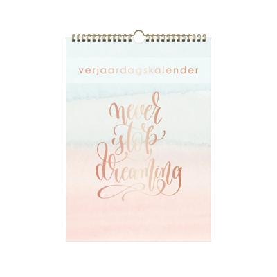 Waterverf Verjaardagskalender