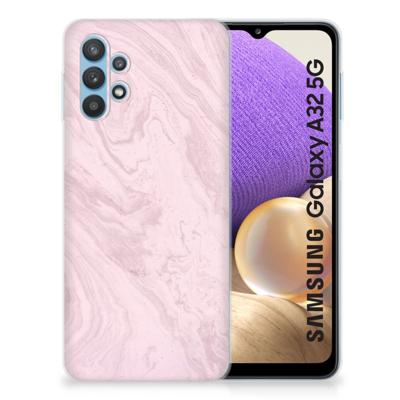 Samsung Galaxy A32 5G | TPU | Siliconen hoesje | Marble Pink - Origineel Cadeau Vriendin