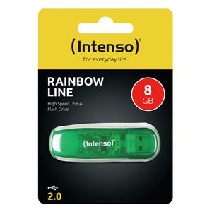 Intenso Rainbow Line USB flash drive 8 GB USB Type-A 2.0 Groen