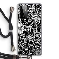 Vexx Black Mixtape: Samsung Galaxy A72 5G Transparant Hoesje met koord