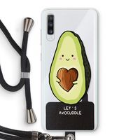 Avocuddle: Samsung Galaxy A70 Transparant Hoesje met koord