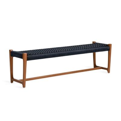 Jesper Home Bankje 'Kuwana' Amber Teakhout, kleur Indigo