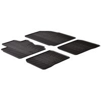 Rubbermatten passend voor Mazda 3 2013- (T-Design 4-delig + montageclips) GL0220