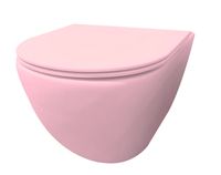 Best Design Morrano hangend toilet randloos lichtroze mat