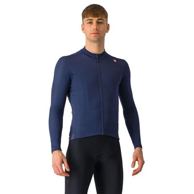 Castelli Espresso thermal jersey lange mouw belgian blue heren