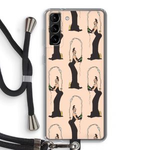 Pop Some Kim: Samsung Galaxy S21 Plus Transparant Hoesje met koord