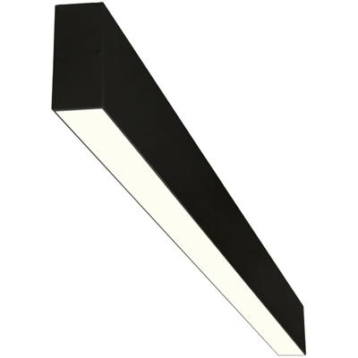 Lineaire LED Hanglamp - Lijnverlichting - Rinzu - 36W 3960lm - Warm Wit 3000K - 120cm - Zwart